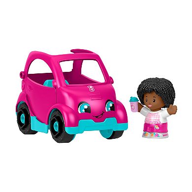 Fisher Price Little People Barbie Electric Vehicle Push-Along Toy Car with Character Figure