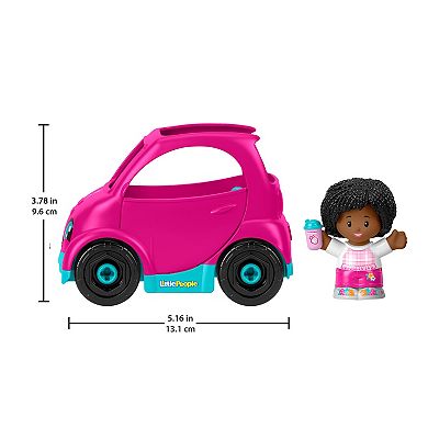 Fisher Price Little People Barbie Electric Vehicle Push-Along Toy Car with Character Figure