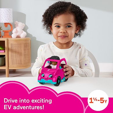 Fisher Price Little People Barbie Electric Vehicle Push-Along Toy Car with Character Figure