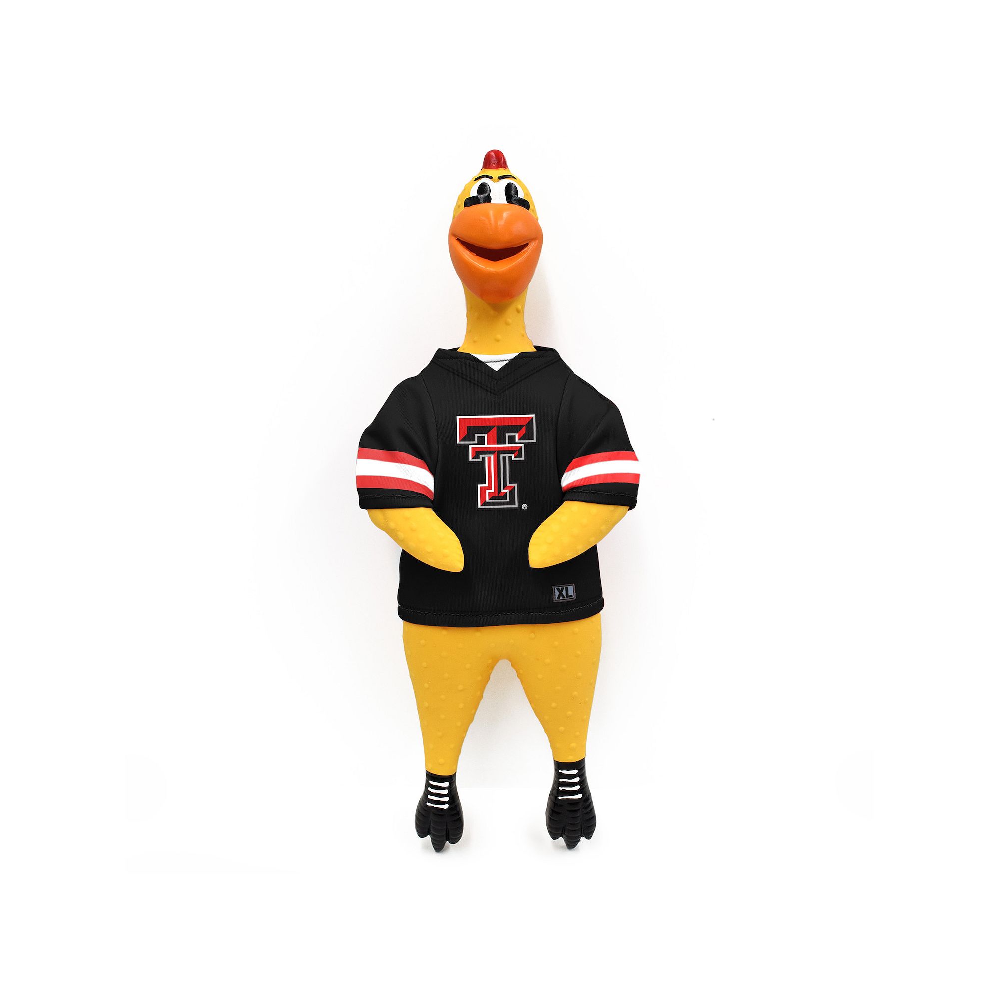 NCAA Texas Tech Red Raiders Rubber Chicken Toy, Black