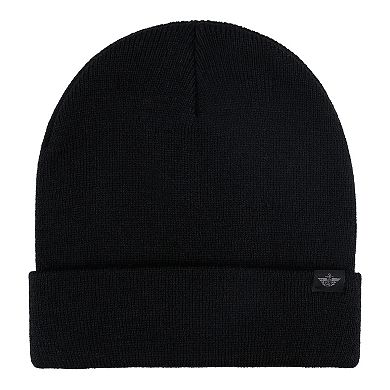 Men's Dockers® Flat Knit Beanie & Box Grid Scarf Cold Weather Set