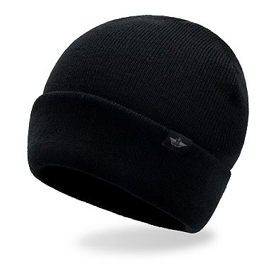 Men's Dockers® Flat Knit Beanie & Box Grid Scarf Cold Weather Set