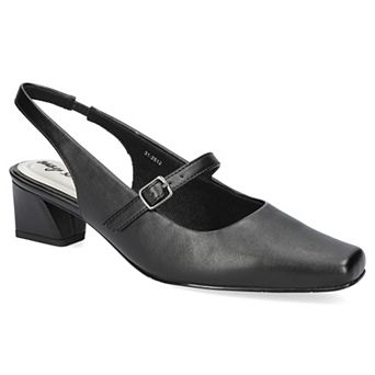 Easy Street Women's Cameo Square Toe Slingback Pumps