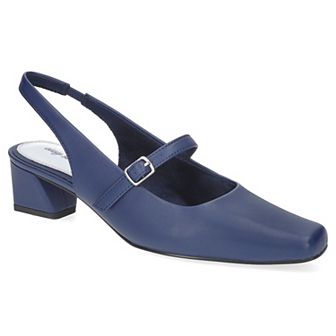 Easy Street Women's Cameo Square Toe Slingback Pumps