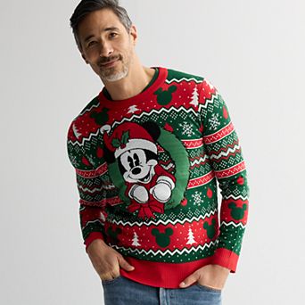 Disney's Mickey Mouse Men's Graphic Intarsia Sweater