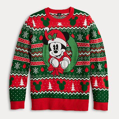 Disney's Mickey Mouse Men's Graphic Intarsia Sweater