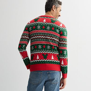 Disney's Mickey Mouse Men's Graphic Intarsia Sweater