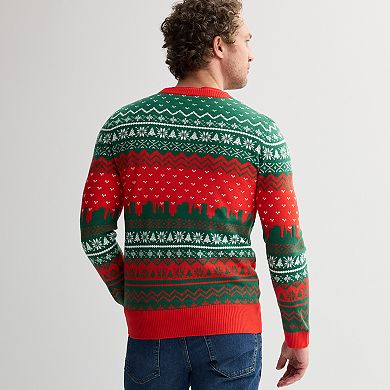 Men's Buddy The Elf Graphic Intarsia Sweater