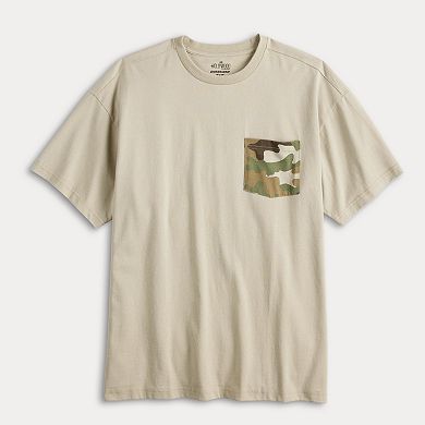 Men's Hollywood Oversized Camo Pocket Graphic T-Shirt