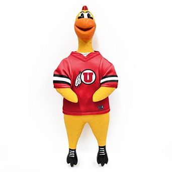 NCAA Utah Utes Team Rubber Chicken Pet Toy