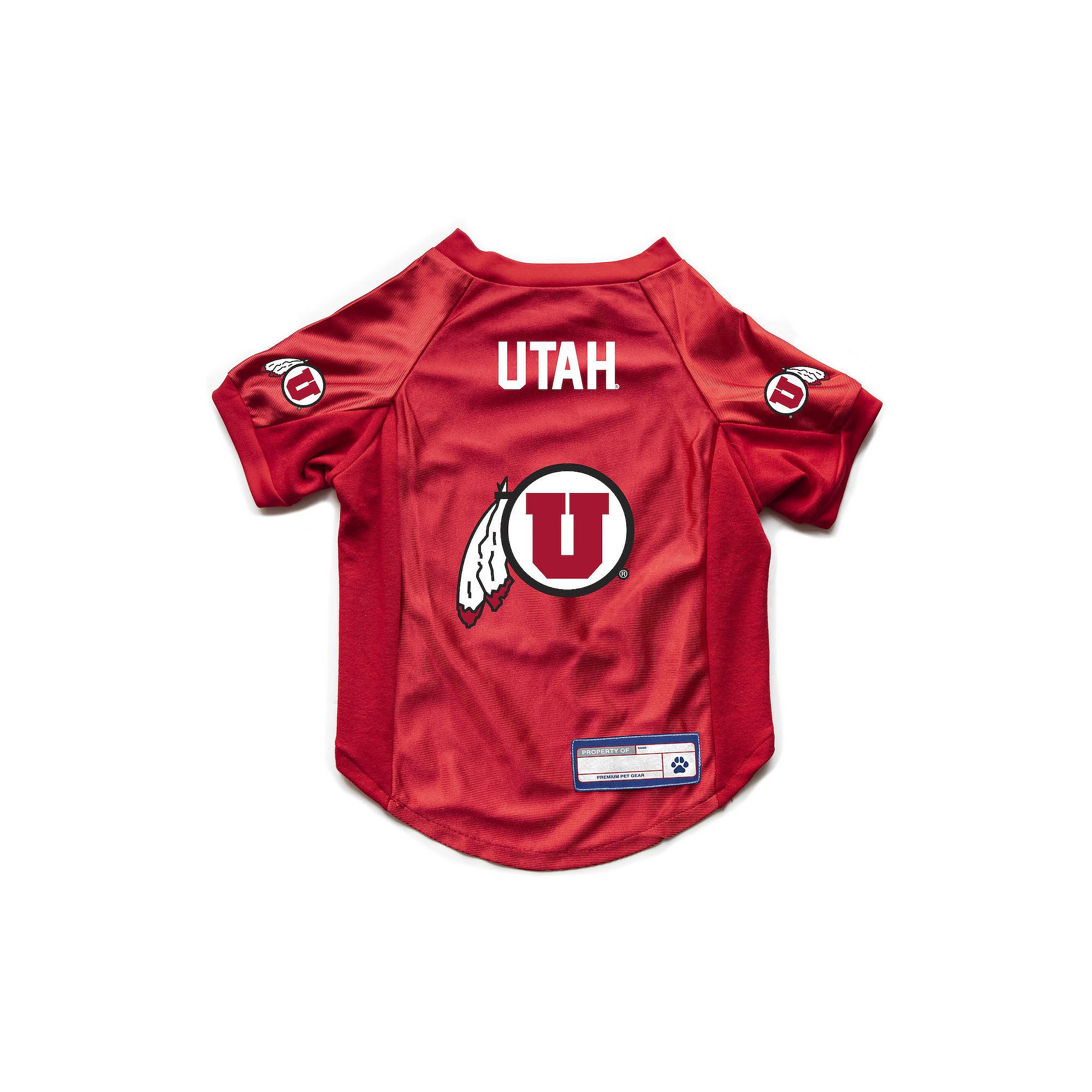 NCAA Utah Utes Pet Stretch Jersey, Size: Small, Red
