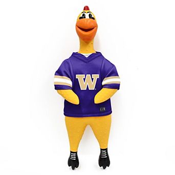 NCAA Washington Huskies Team Rubber Chicken Pet Toy