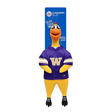 NCAA Washington Huskies Team Rubber Chicken Pet Toy