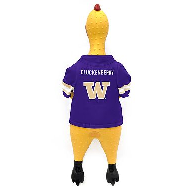 NCAA Washington Huskies Team Rubber Chicken Pet Toy