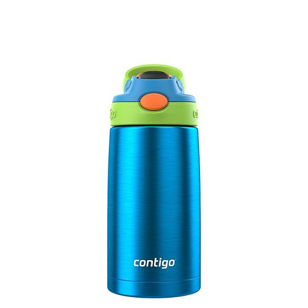 Contigo Kids Stainless Steel 13 oz. Water Bottle with Redesigned AUTOSPOUT® Straw - Blue