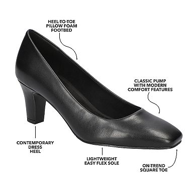 Easy Street Poet Women's Square Toe Pumps