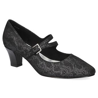 Women's Meryl by Easy Street Asymmetrical Mary Jane Pumps