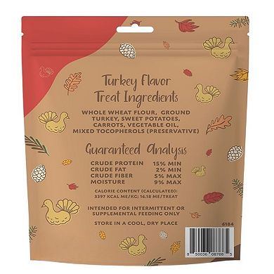 Spunky Pup Turkey Time Crunchy Biscuit Treats - 10-oz.