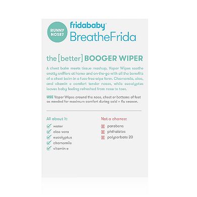 Frida Baby Breathefrida Vapor Wipes for Nose or Chest