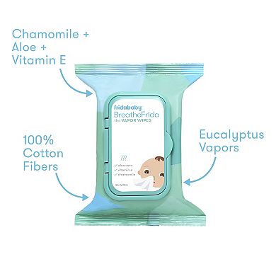 Frida Baby Breathefrida Vapor Wipes for Nose or Chest