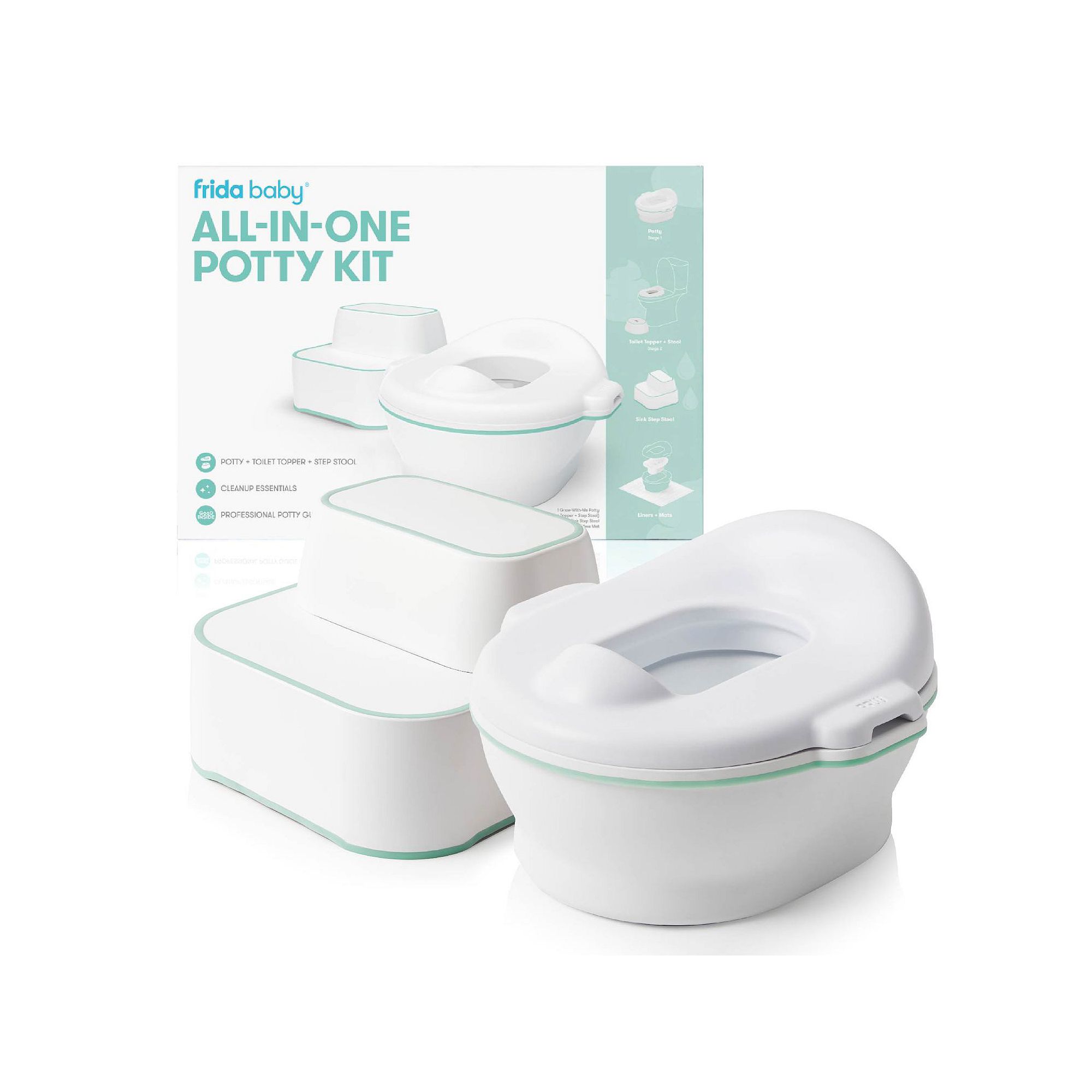 Frida Baby All-in-One Potty Kit, White
