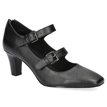 Easy Street Women's Willis Double Strap Mary Jane Pumps