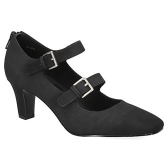 Easy Street Women's Willis Double Strap Mary Jane Pumps