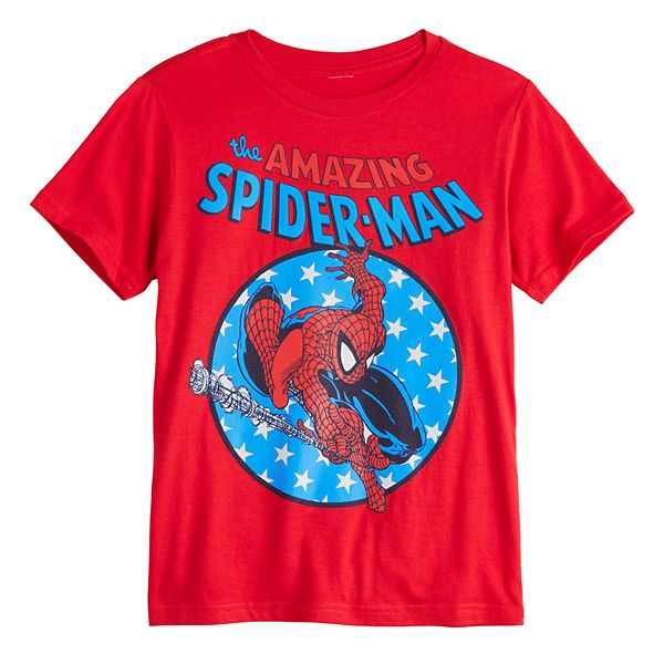 Boys 8-20 Marvel Spidey USA Graphic Tee - Red (LARGE)