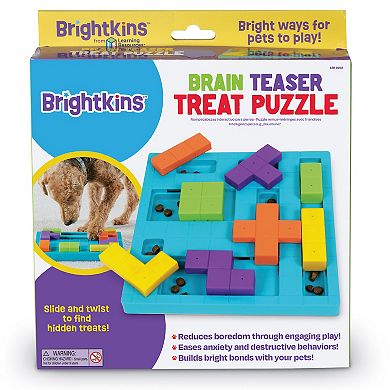 Brightkins Brain Teaser Pet Treat Puzzle