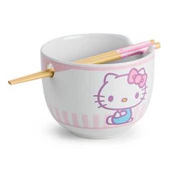 Hello Kitty 20-oz. Ceramic Ramen Bowl with Chopsticks