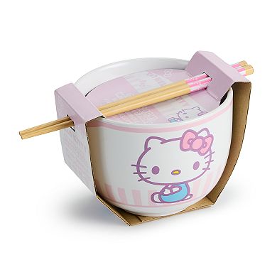 Hello Kitty 20-oz. Ceramic Ramen Bowl with Chopsticks
