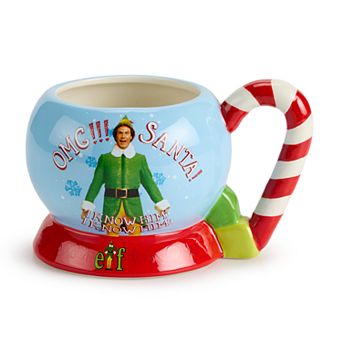 Elf "OMG Santa" 3-D Sculpted 20-oz. Ceramic Mug