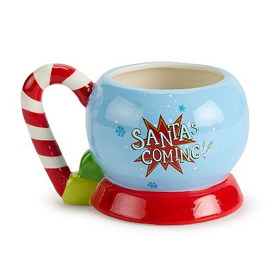 Elf "OMG Santa" 3-D Sculpted 20-oz. Ceramic Mug
