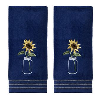 SKL Home 2 pc Sunflower In Jar Hand Towel Set