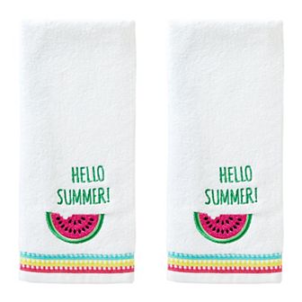 SKL Home 2 pc Hello Summer Hand Towel Set