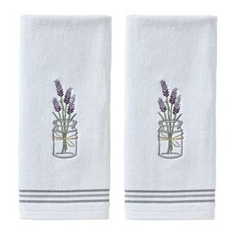 SKL Home Lavender Embellished 2 pc Hand Towel Set