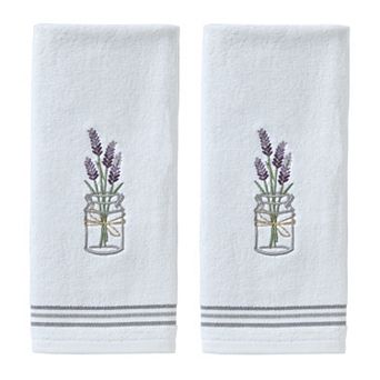 SKL Home Lavender Embellished 2 pc Hand Towel Set