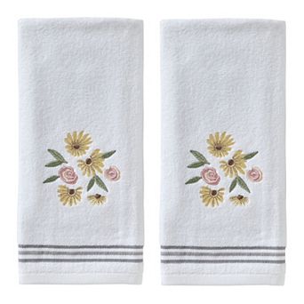 SKL Home Tossed Flowers 2 pc Hand Towel Set