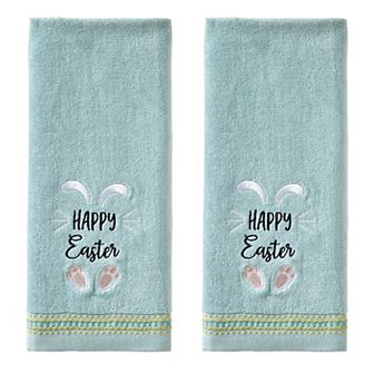 SKL Home Happy Easter Bunny 2 pc Hand Towel Set