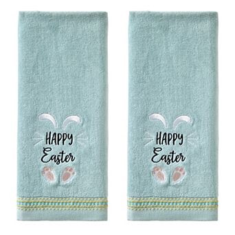 SKL Home Happy Easter Bunny 2 pc Hand Towel Set