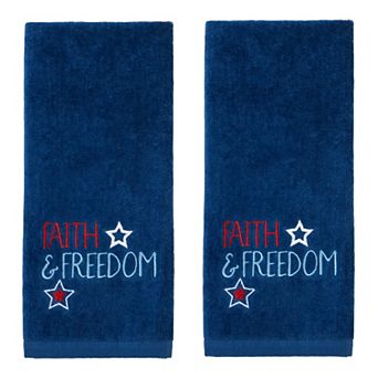 SKL Home Faith & Freedom Hand Towel 2-Pack
