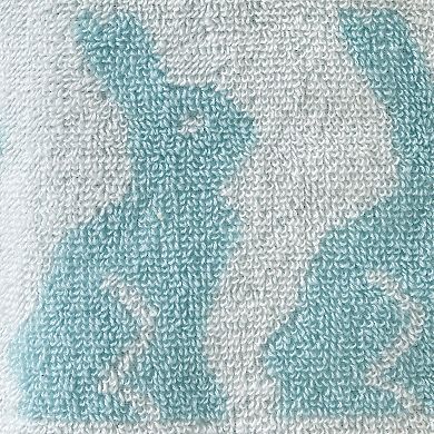 SKL Home Bunny Jacquard Hand Towel 2-Pack