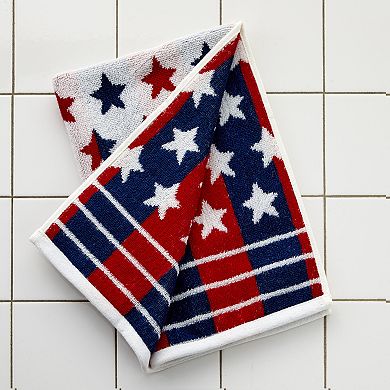 SKL Home Red, White, & Blue Stars 2-pc. Hand Towel Set