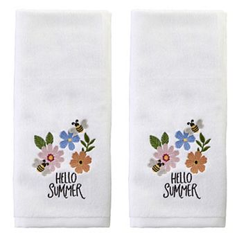 SKL Home Hello Summer 2 pc Hand Towel Set