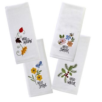 SKL Home 4 pc Hello Seasons Hand Towel Set