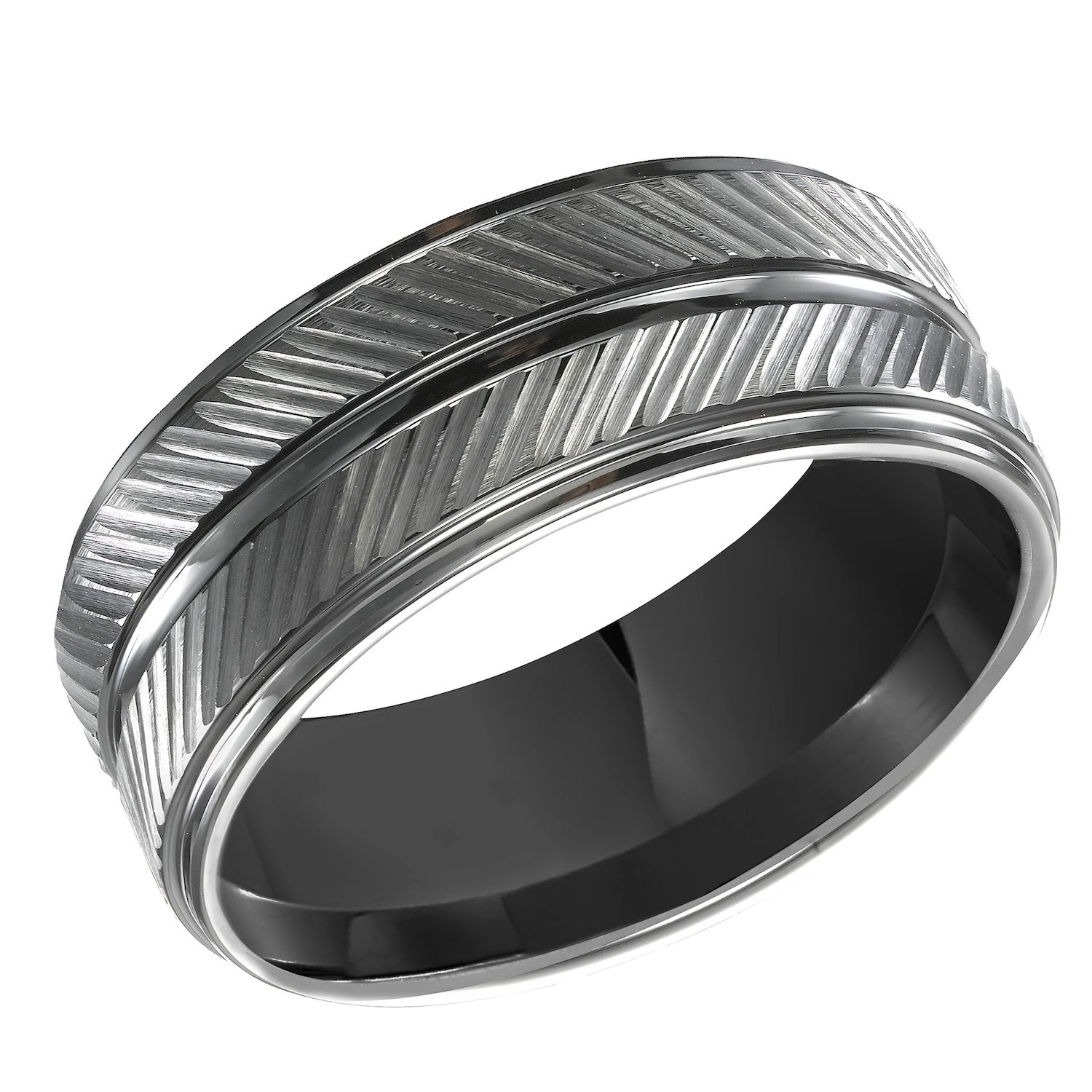 Black Stainless Steel Ring Polished Black Stainless Steel Comfort Fit Band Ring – Sizes 5-15, Adjustable Width, Unisex Thin Gold Ring - Foto 7