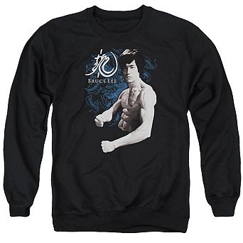 Bruce Lee Dragon Stance Adult Crewneck Sweatshirt