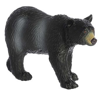 Aurora Toys Medium Black Habitat 11.5" Black Bear Soft Play Figure Timeless Toy