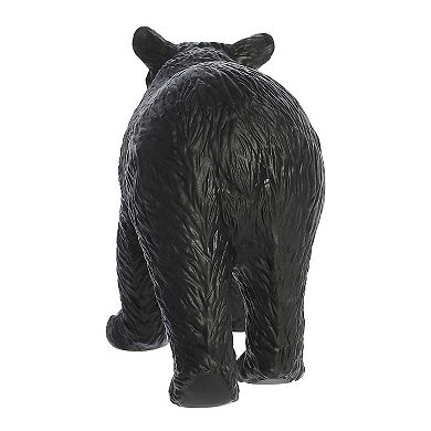 Aurora Toys Medium Black Habitat 11.5" Black Bear Soft Play Figure Timeless Toy