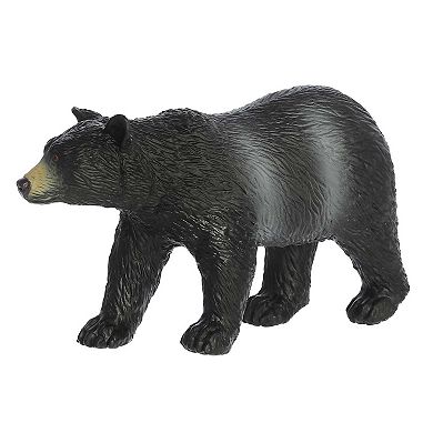 Aurora Toys Medium Black Habitat 11.5" Black Bear Soft Play Figure Timeless Toy